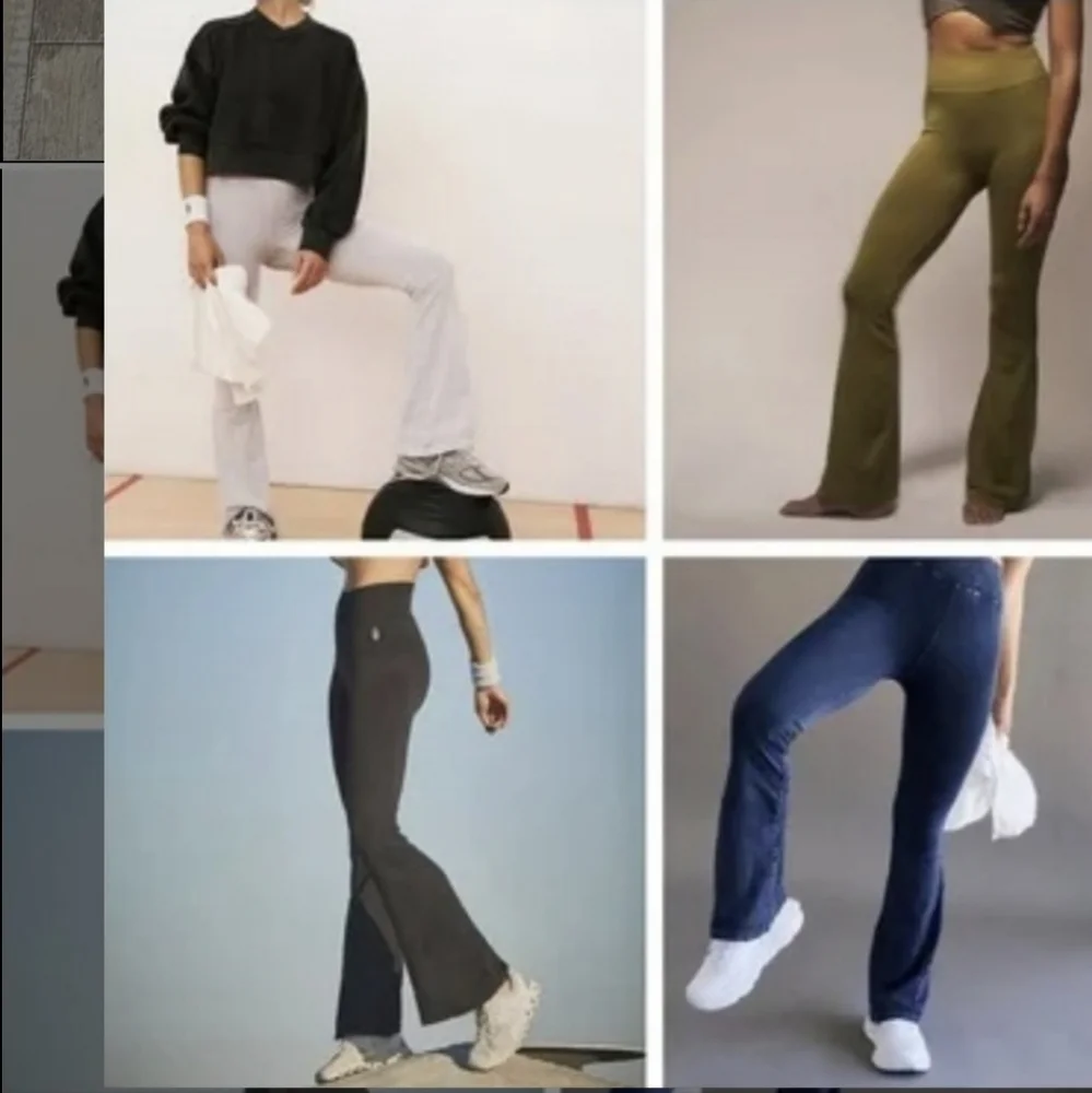 Free People FP Movement Good Karma High Waist Flare Pants Bottoms NEW - Picture 3 of 5